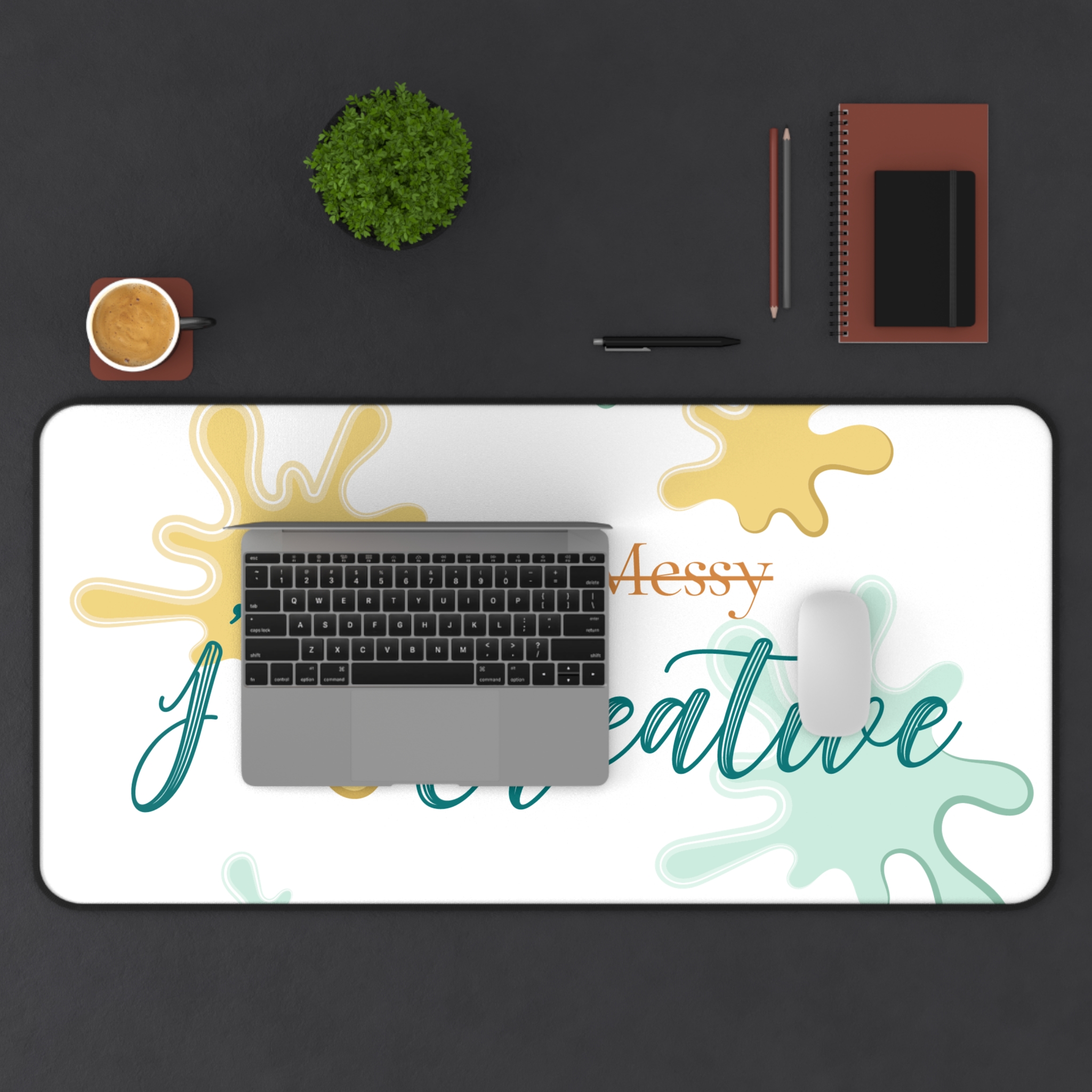 I'm Creative Desk Mat — Inspirational Messy Artist Mouse Pad - Image 11