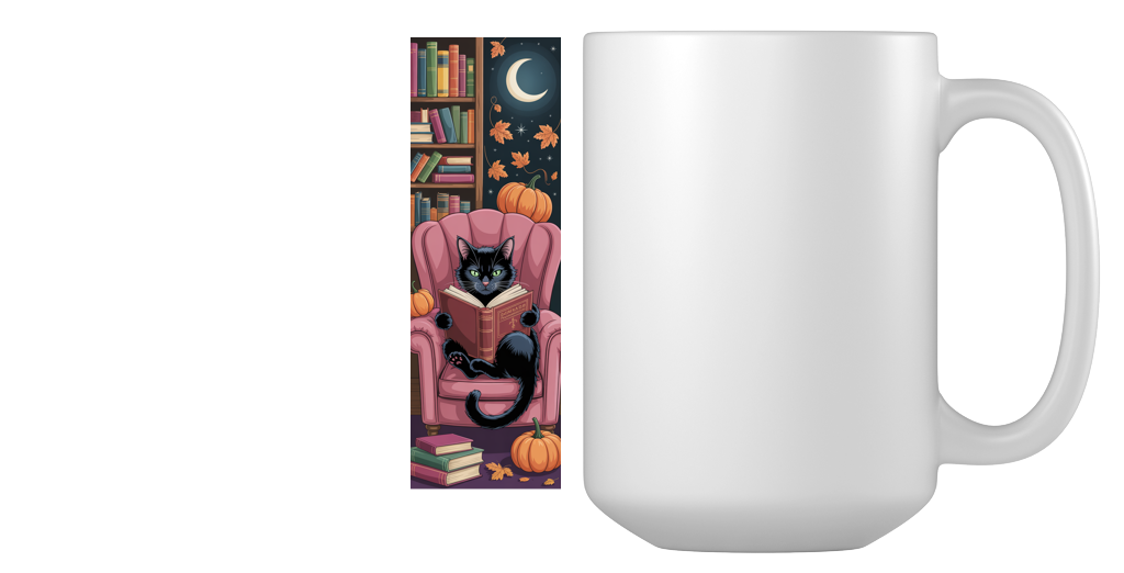 Pumpkin Shelf Cat Coffee Mug 2 Pumpkin Shelf Cat Coffee Mug