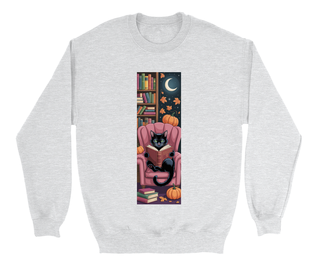 Moonlit Reader Black Cat Sweatshirt 2 Moonlit reader black cat sweatshirt