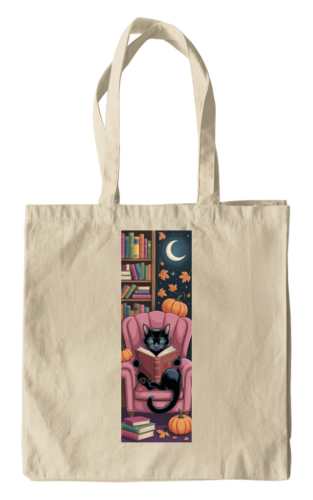 Book Haul Black Cat Tote