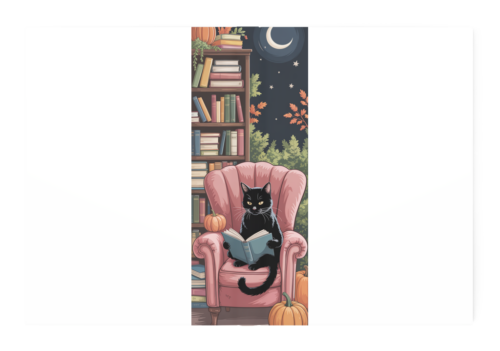 Autumn Moon Reading Cat Journal